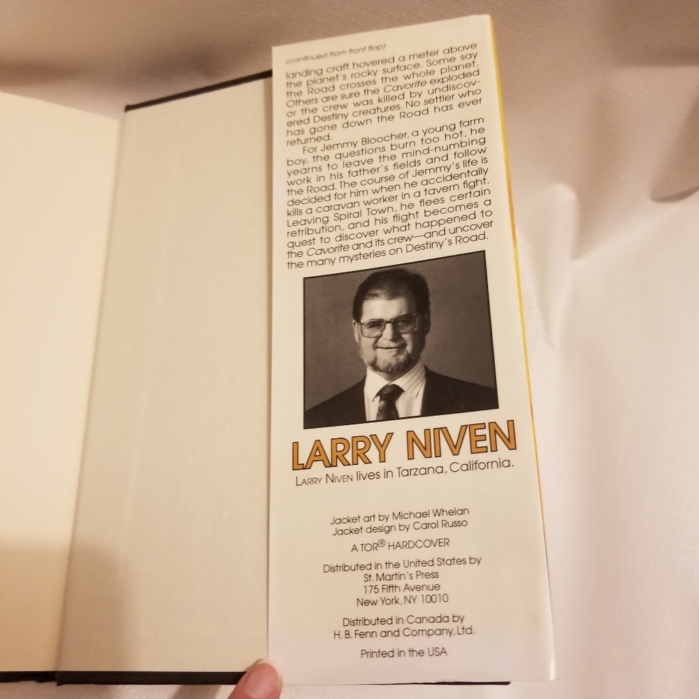 VGUC 1st Edition, Larry Niven's scifi bk, Destiny's Road - Picture 4 of 9
